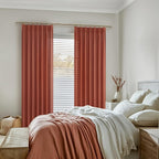 Extra Long Burnt Orange Sheer Fall Curtains & Drapes 108 Inches Long 2 Panels - Image 6
