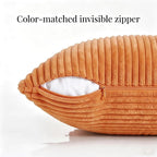 Fancy Homi 2 Packs Orange Lumbar Decorative Throw Pillow Covers 16x32 Inch - Image 3