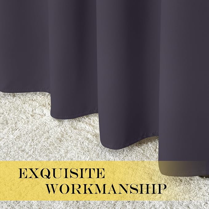 NICETOWN Sliding Door Window Treatment Blackout Patio Door Curtain Panels - Image 6