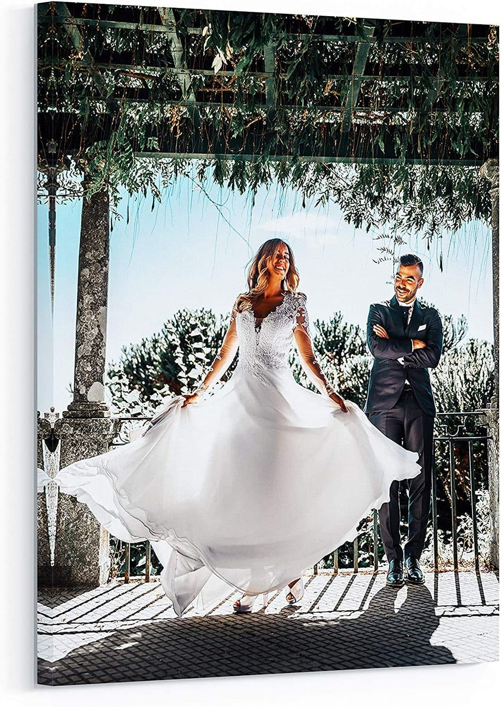 Personalized Custom Canvas Prints: Photo On Canvas (Framed Canvas, 8x8) Transform Your Photos into Stunning Framed Wall Art Digitally Printed Photo To Canvas Ideal for Home Decor, Gifts Keepsakes.