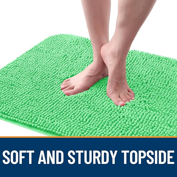 OLANLY Dog Door Mat for Muddy Paws 24x16, Super Absorbent Chenille Mud Mat | - Image 4