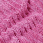 BEDELITE Ribbed Jacquard Hot Pink Blankets Queen Size - Image 3