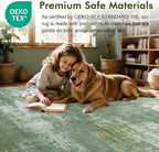 2x6 Ft Washable Runner Rug, Non-Slip Low Pile Hallway Kitchen Area Rug - Image 5