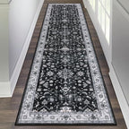 HEBE Hallway Runner Rug 2'x8', Washable Non Slip Kitchen Rug Runner | Soft Boho by HEBE