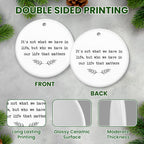 TEEZWONDER Inspirational Gifts for Women Men - Ceramic Christmas Ornaments 2025 for Tree Decorations - Mom Dad Gifts for Sister Brother Grandma Grandpa, Friend Gift Ideas