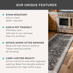 Black Boho Washable 3x10 Extra Long Hallway Runner Rug, Waterproof Large - Image 7
