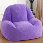 Homguava Bean Bag Chairs for Adults,Giant Beanbag Couch Adult Bean Bag Chair with Filler Included,Modern Lazy Sofa Comfy Chair for Living Room(Purple)