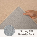 2x10 Beige Solid Runner Rug Washable Non-Slip - Image 6