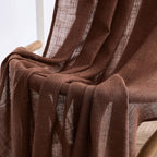 MIULEE Chocolate Brown Linen Curtains 52x90 Inch - Image 6