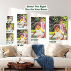 BuildASign Custom Canvas Prints with Your Photos – Personalized Picture To Canvas Wall Art, Perfect for Home Decor, Gifts & Keepsakes, Ready to Hang (24" L x 36" W x .75”D, Metallic Silver)