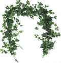 RECUTMS 3 Strands Artificial Ivy Vines 6.4Ft Green Ivy Garland Faux Hanging Plants Greenery Decoration Artificial Vines for Home Decor Indoor Home Wall Wedding Room Decor(Green)