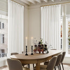 Beige White Pinch Pleat Semi Sheer Linen Curtain 70Wx102L 1 Panel | Light - Image 8