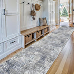 3x15 Ft Long Hallway Runner Rug Non-Slip Washable Wide Kitchen Runner | Modern - Image 3