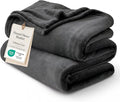 Bedsure GentleSoft Fleece Blanket California King Size Charcoal by Unknown
