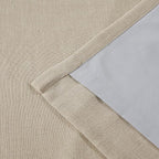 Vision Home Sand Pinch Pleated Full Blackout Curtains Linen Blended Room - Image 9