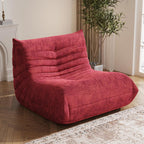 Bean Bag Chair, Fireside Chair Bean Bag Sofa Large Bean Bag Chair for Adults, Bean Bag Chairs for Teens with High Density Comfortable Foam, Memory Foam Bean Bag for Living Room, Bedroom (Red)