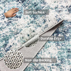 3x20 Long Hallway Runner Rug Non-Slip Washable Rugs Ocean Mist | Super Soft - Image 3