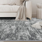5x7 Area Rugs for Living Room Washable Bedroom Dining Room Black Grey | Modern - Image 9