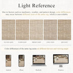 Schweek 8x10 Washable Area Rugs Khaki Vintage Carpet Non Slip - Image 6
