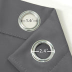 Frost Grey Blackout Curtains, 42 x 54 Inch Length, Grommet Bedroom & Living - Image 6