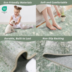4x8 Washable Indoor Entryway Rug Non-Slip Rubber Backed Floor Mat - Image 6