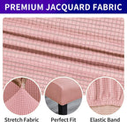 Howhic Stretch Chair Covers for Dining Room Set of 6, Removable Washable Dining Room Chair Covers, Dining Chair Slipcovers Seat Protector, Great for Home Decor and Banquet (Dusty Pink, 6 Pack)