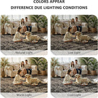 6x9 Area Rugs - Washable Vintage Retro Living Room Rug, Soft Ultra Thin Non - Image 7