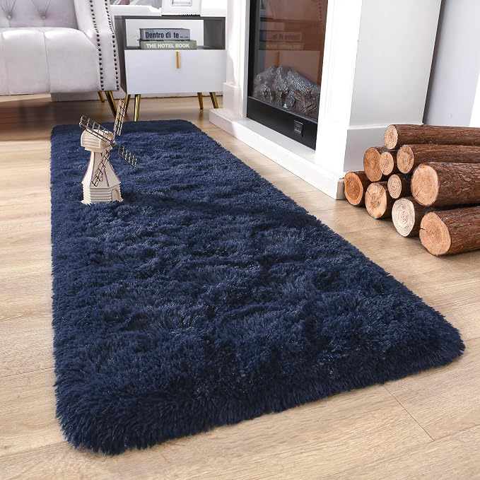 Chicrug Soft Runner Rugs for Bedroom Living Room Plush Fluffy Rug 2x5 | Shag - Image 4