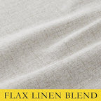 NICETOWN 100% Blackout Linen Curtains 90 inches Length - Image 9