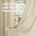 YoungsTex Linen Curtains 90 Inch Length - Image 3