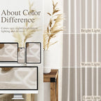 Pearl White Linen Curtains 84 Inches Long - Image 3