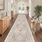 2'6 x 14' Runner Rug Non Slip, Washable Kitchen Rugs, Living Room, Extra Long by Zesthome