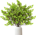 Sggvecsy 10 Pcs Babys Breath Artificial Flowers Gypsophila Bouquets Bulk Real Touch Fake Silk Flowers for Home Wedding DIY Floral Arrangement Kitchen Table Centerpiece Festival Decoration (Green)