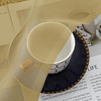 Simplebrand Gold Sheer Curtains 90 Inches Long 2 Panels, Light Filtering Rod - Image 2