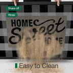 LUMI Outside Welcome Door Mat 24x36, Non-Slip Durable Rubber Easy Clean | Sweet - Image 4