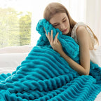 Bedsure Soft Twin XL Blanket for Bed Dorm Teal 66"x90" | Birthday Gifts for - Image 4