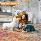 Aelenmu 5x7 Area Rugs for Living Room Washable Bedroom Dining Room Colorful | - Image 8