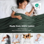 Bedsure GentleSoft 100% Cotton Blanket Twin XL Size - Image 2