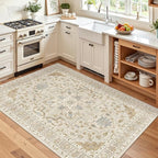 Madane Area Rug 4x6 Washable Rugs Vintage - Image 2