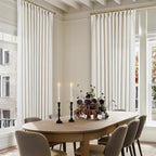 Natural Pinch Pleated Linen Curtain Panels 96 Inches Long 70 Wide | Extra Wide - Image 7