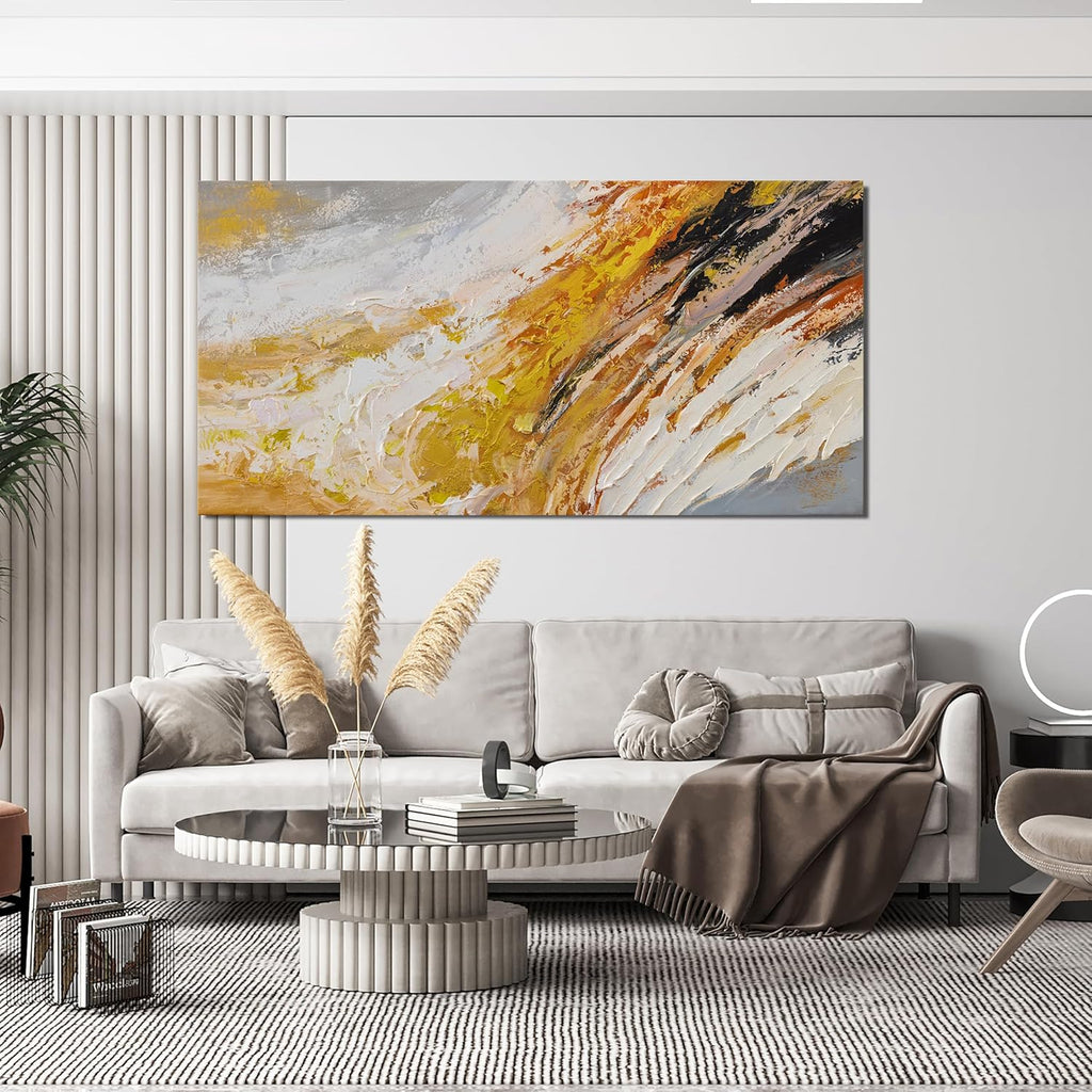 AIXMGSJS Canvas Wall Art Decor Wall Art Pictures for Living Room Modern Large Wall Art Canvas Art Wall Decor Black and White Abstract Wall Art Prints Artwork for Walls Home Office Decor 24" X 48"