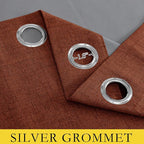 NICETOWN 100% Absolutely Blackout Linen Curtains - Image 7