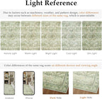 9x12 Light Green Vintage Floral Washable Area Rug - Image 8