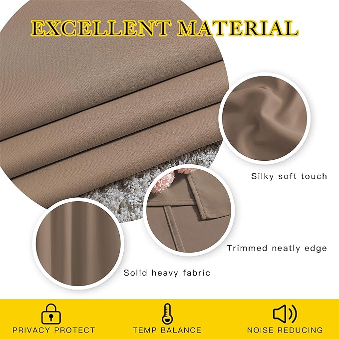 NICETOWN Blackout Window Curtains 84 inch Long - Image 5