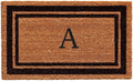 Calloway Mills 152963672A Black Border 36" x 72" Monogram Doormat Letter (A)