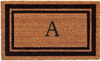 Calloway Mills 152963672A Black Border 36" x 72" Monogram Doormat Letter (A)