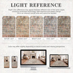 5x7 Area Rugs - Washable Vintage Retro Living Room Rug, Soft Ultra Thin Non - Image 8