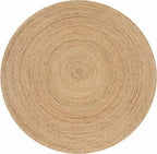 Hausattire Jute Braided Round Rug, 5 ft | 100% natural jute, hand woven - Image 3