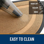 OLANLY Half Circle Front Door Mat Outside 33x21 All-Season Rubber Doormat | - Image 5