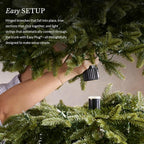 Balsam Hill 9.5ft Pre-Lit Classic Blue Spruce - Artificial Christmas Tree with 5,248+ Tips, 1600 Hand-Strung Clear LED Lights, Easy Plug System & Premium Stand for Indoor Holiday Decorating